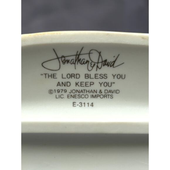 Precious Moments 1979 E-3114 The Lord Bless You and Keep You - with a box - Picture 8 of 9